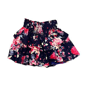 Tweenstyle by Stoopher - Navy and Pink Floral Skirt