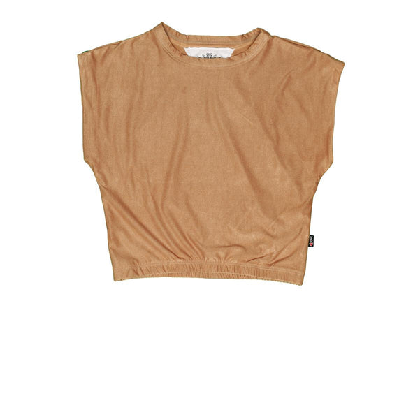 T2Love - Camel Microsuede Top