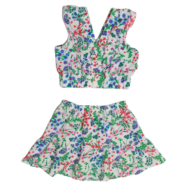 T2Love - Floral Ruffle Skirt