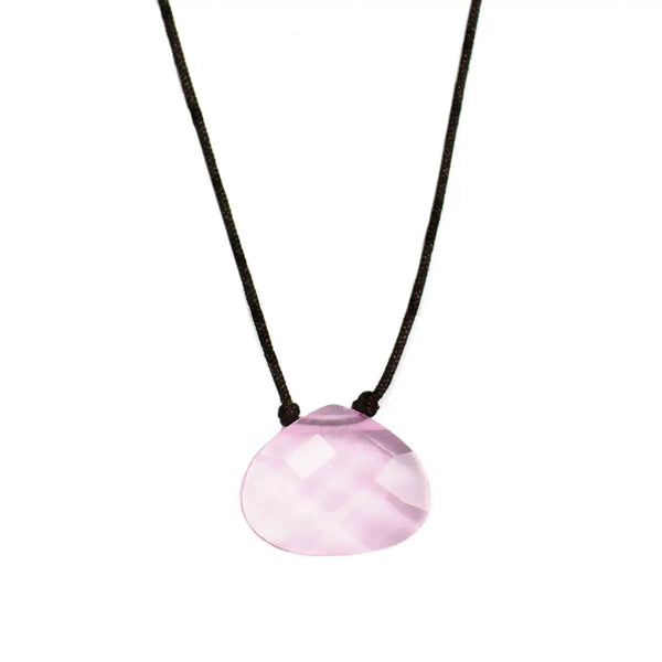 Lucky Feather - Color Power Necklace - Pink - Hope