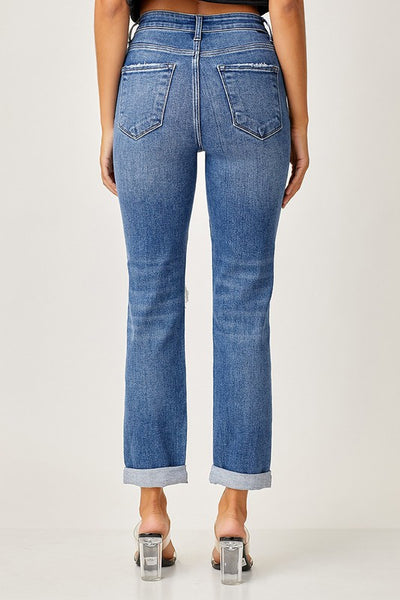 Risen Jeans - HIGH RISE SLIM GIRLFRIEND JEANS
