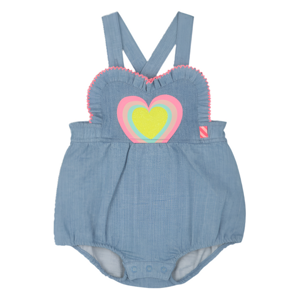 Billieblush - Short denim romper