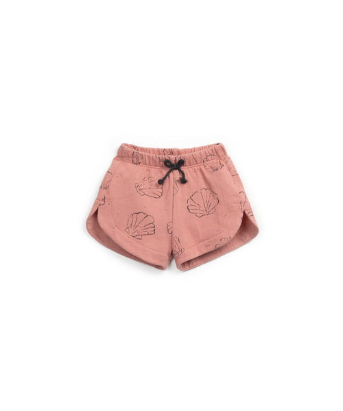 Play Up - Infant Girl Seashell Printed Fleece Shorts