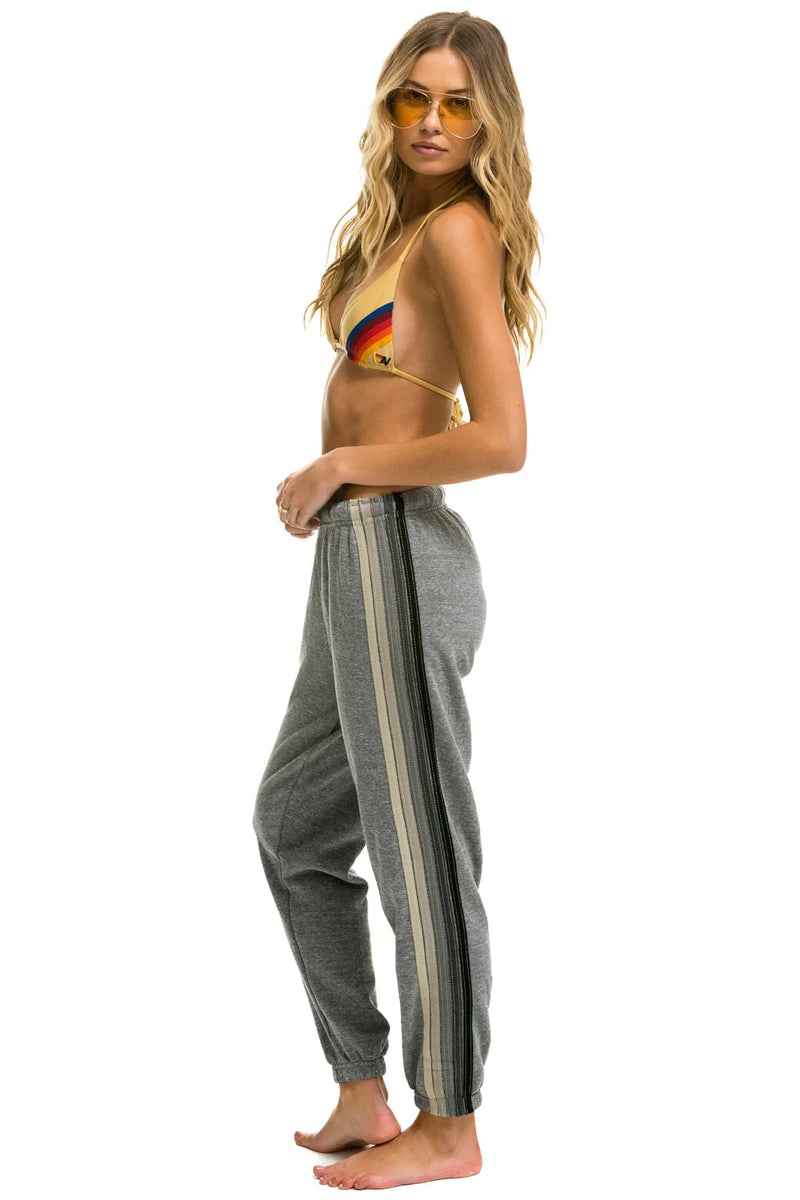 Aviator Nation - 5 STRIPE SWEATPANTS - HEATHER GREY // GREY – Stoopher &  Boots