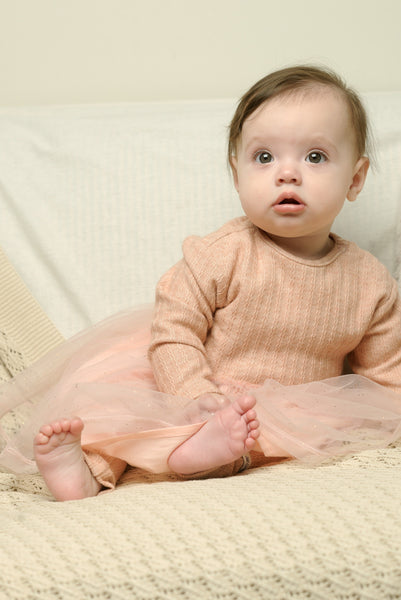 Le Chic - Infant Pink Tulle Dress