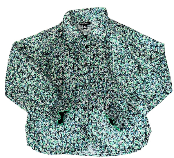 Flowers by Zoe - Green Floral Blouse