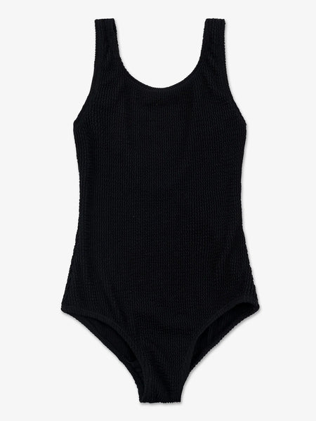 Limeapple - Alivia Black Crinkle Swimsuit