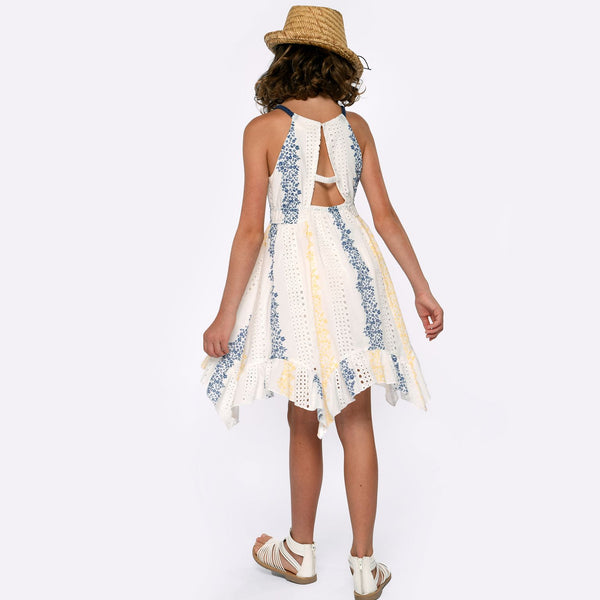 Hannah Banana - Eyelet Halter Dress