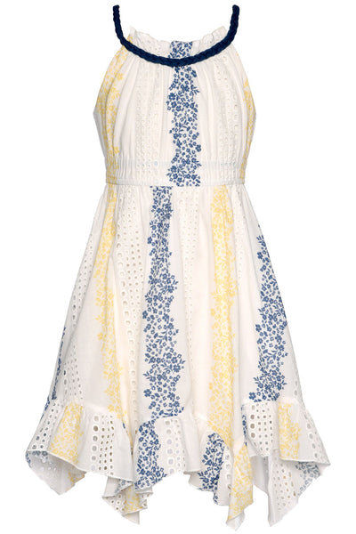 Hannah Banana - Eyelet Halter Dress