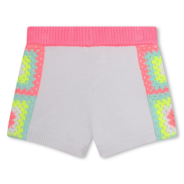 Billieblush - Knit Shorts with Crochet Trim