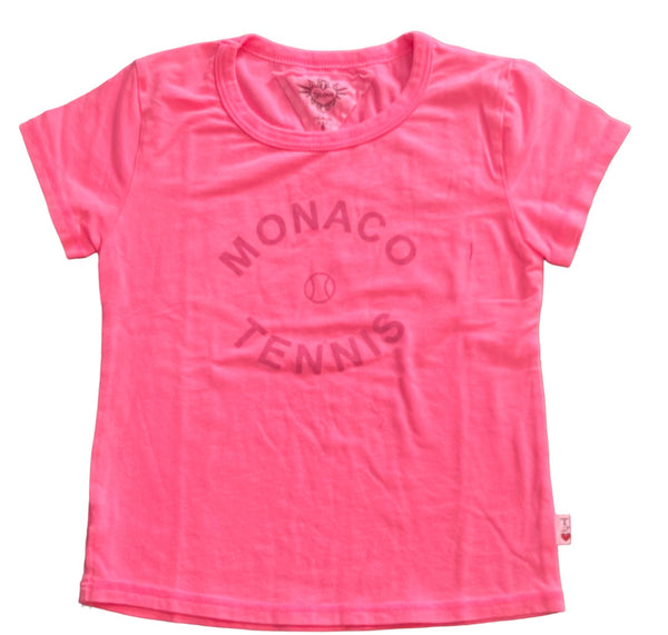 T2Love - Monaco Tennis Neon Pink Tee