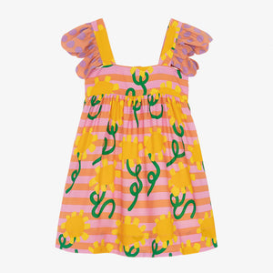 Stella McCartney - Sleeveless Sunflowers Striped Dress