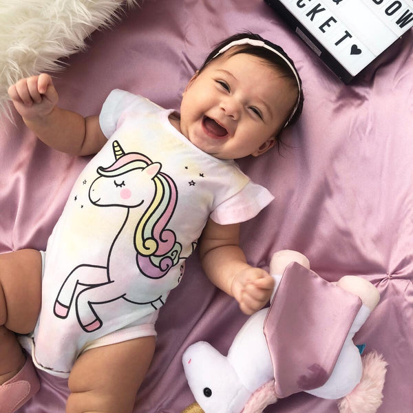 Rainbow & Rocket - Unicorn Tie Dye Onesie