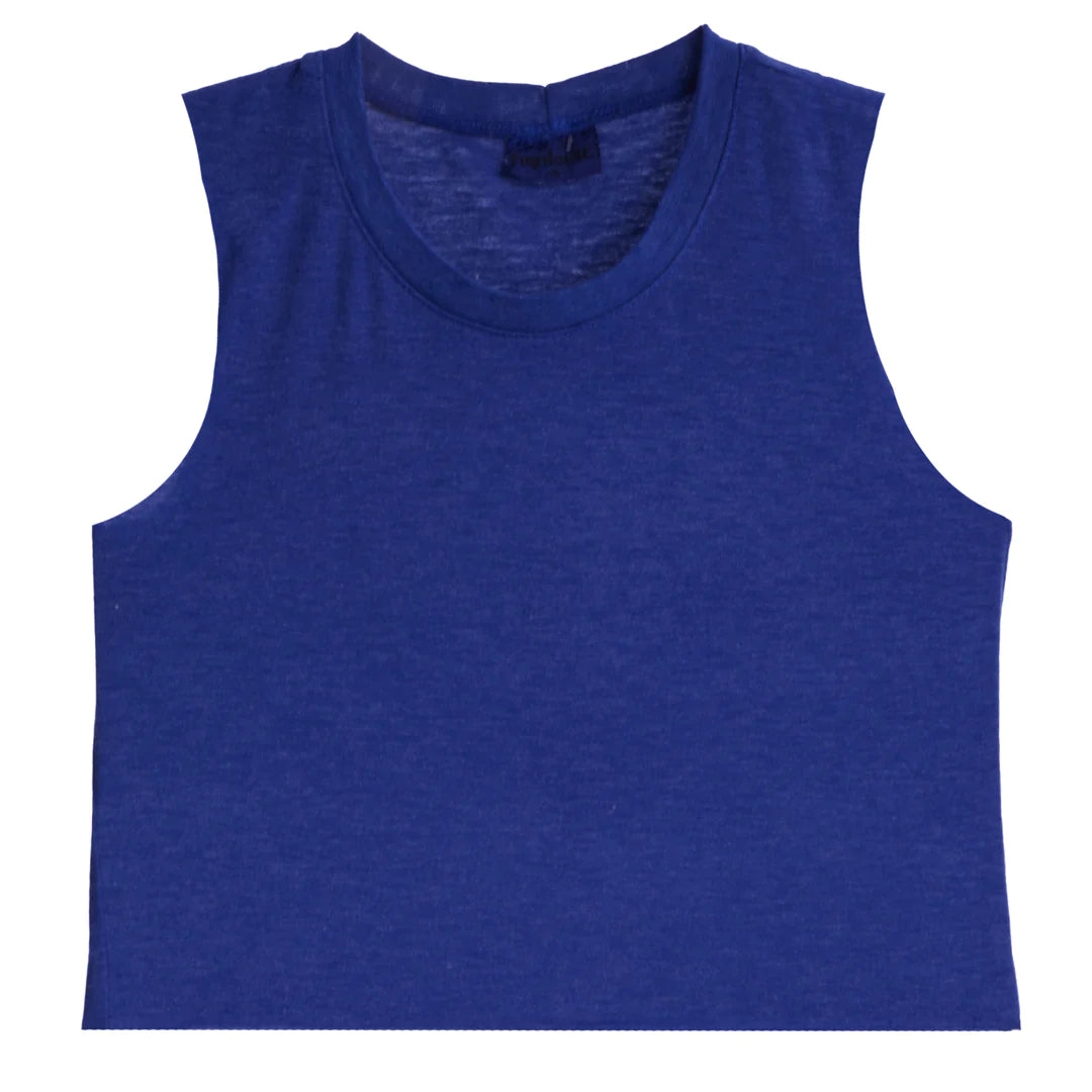 Firehouse Royal Blue Crop Tank Stoopher & Boots