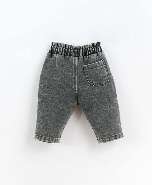 Play Up - Infant Denim Cotton Trousers - Charcoal