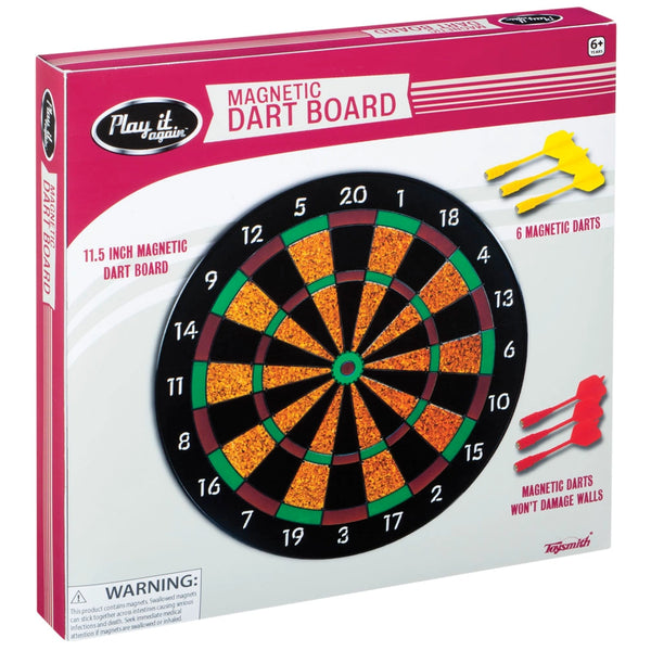 Toysmith - Magnetic Dart Board - Safe Darts for Kids