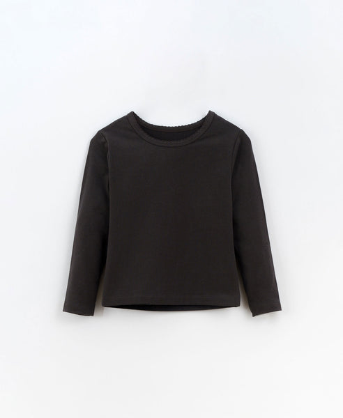 Play Up - Organic Cotton Long Sleeve Tee - Black