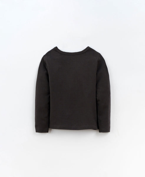 Play Up - Organic Cotton Long Sleeve Tee - Black