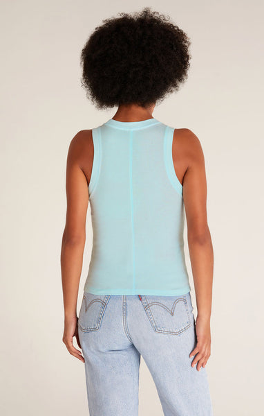 Z Supply - Sirena Rib Tank - Iced Turquoise