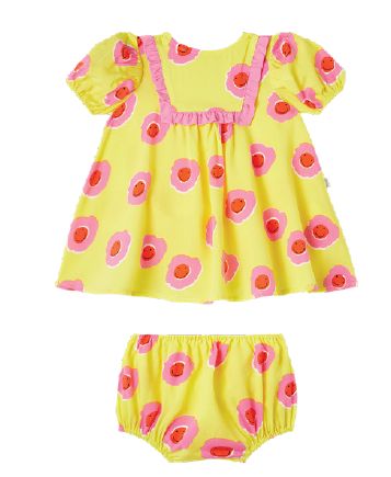 Stella McCartney Kids - Yellow and Pink Flower Dress