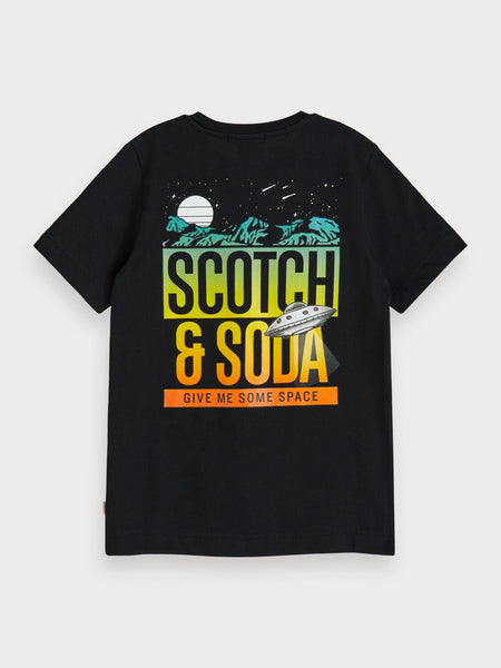 Scotch Shrunk Graphic Tee - Black