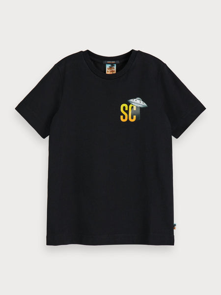 Scotch Shrunk Graphic Tee - Black