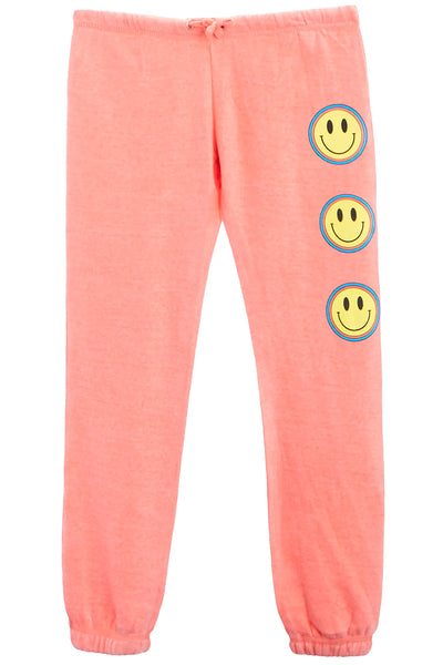 Vintage Havana Kids - Smiley Outline Jogger - Sunny Coral