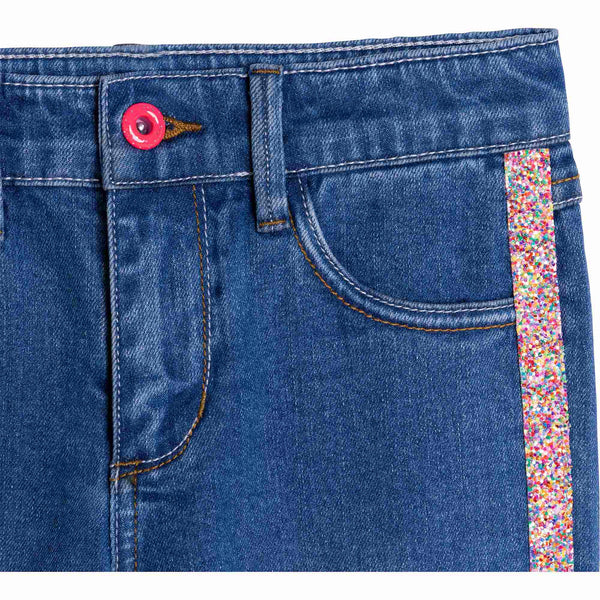 Billieblush Apparel - Blue Glitter Jeans