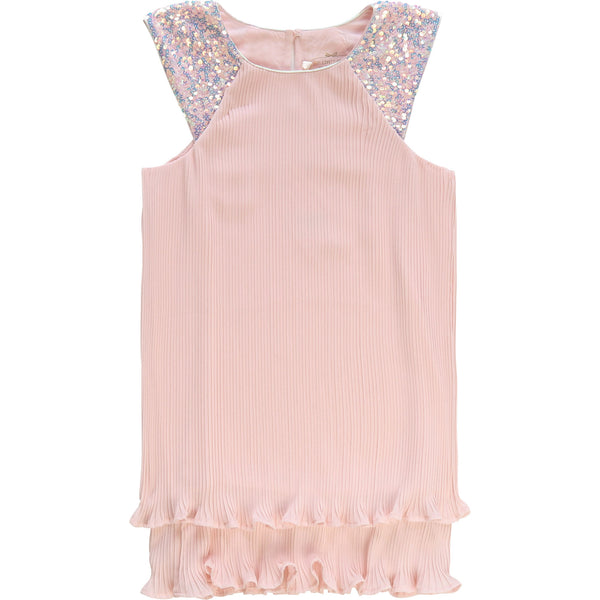 Billieblush Pink Pleated Organza Dress