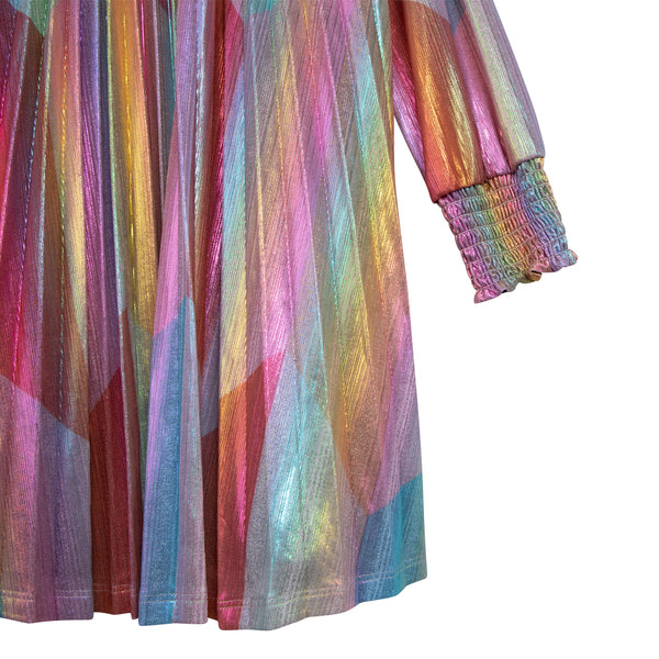 Billieblush - Pleated Metallic Dress