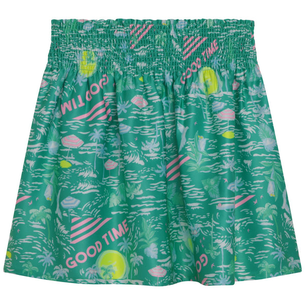 Billieblush - Tropical Print Satin Skirt
