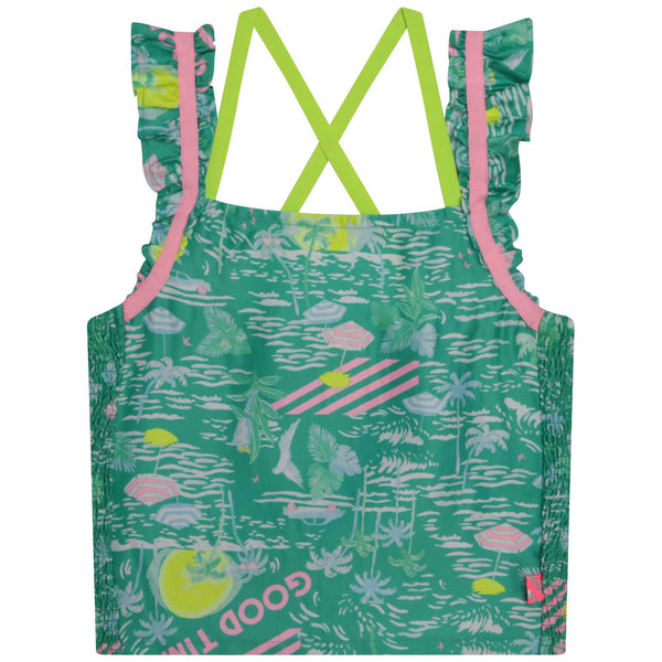 Billieblush - Tropical Print Satin Tank