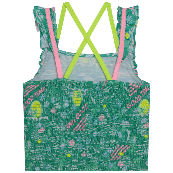 Billieblush - Tropical Print Satin Tank
