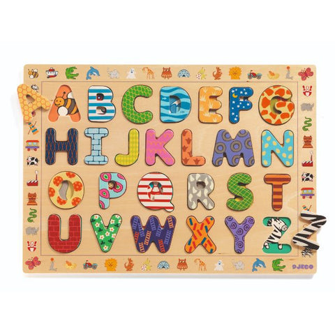 Djeco - Educational Wooden Puzzles - ABC