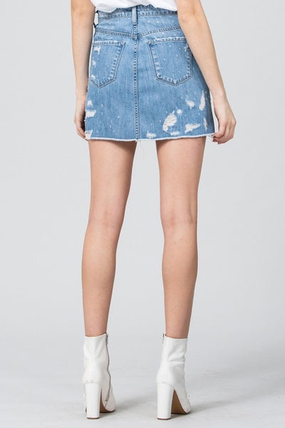 Flying Monkey - Distressed Denim Skirt