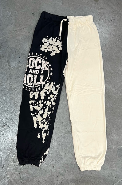 Flowers by Zoe - Colorblock Bleached Rock Sweatpants