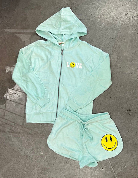 Vintage Havana Kids - Ocean Breeze French Terry Shorts