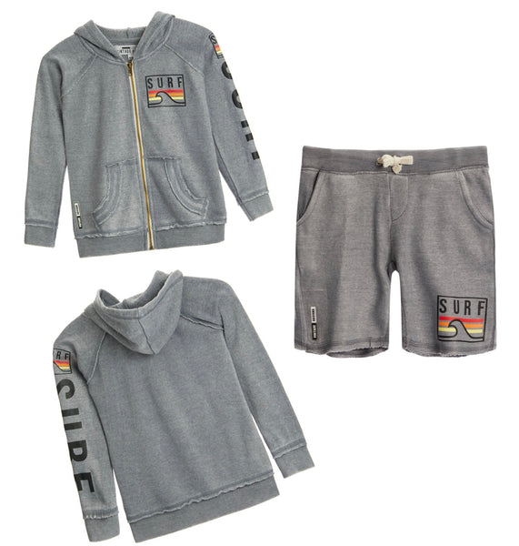 Vintage Havana Boys - Titanium Burnout Shorts - Surf