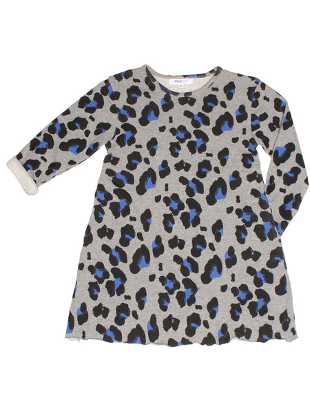 JOAH LOVE Girls Long Sleeve Cheetah Print Dress