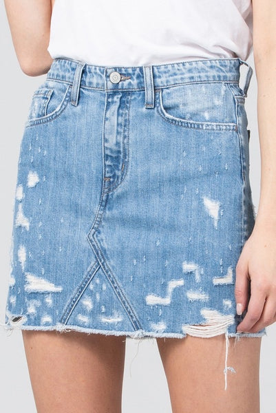 Flying Monkey - Distressed Denim Skirt
