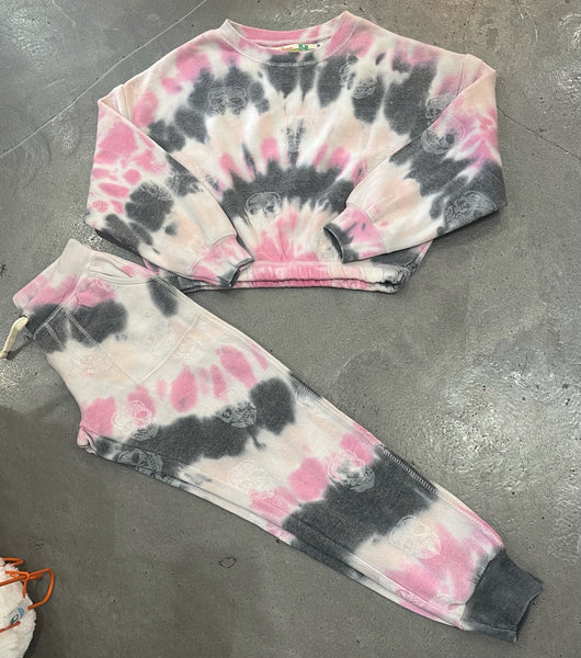Vintage Havana - Tie Dye Skull Joggers