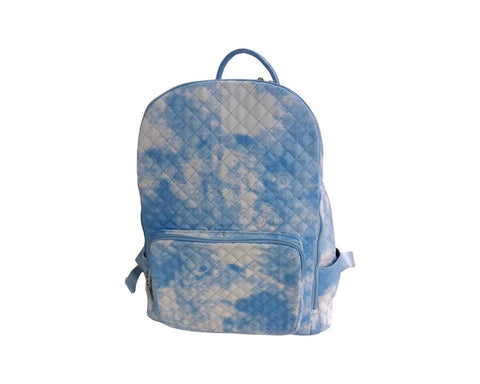Bari Lynn Backpack - TIE DYE QUILTED BLUE BACKPACK - Full Size