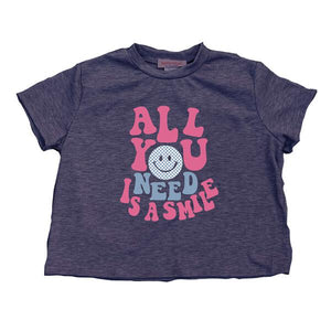 Tweenstyle - All You Need is a Smile - Navy Boxy Tee