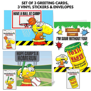 Sticker Beans - Toxic Waste Card Set