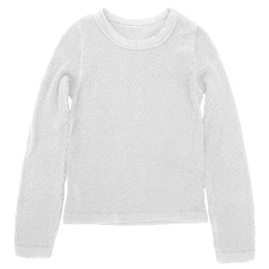 Suzette - Long Sleeve Smocked Top - White