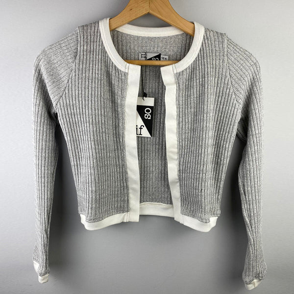 If So - Open Ribbed Cardigan