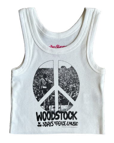 Rowdy Sprout - Woodstock Crop Tank Top