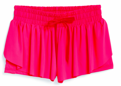 Suzette - Junior Fly Away Shorts - Barbie Pink