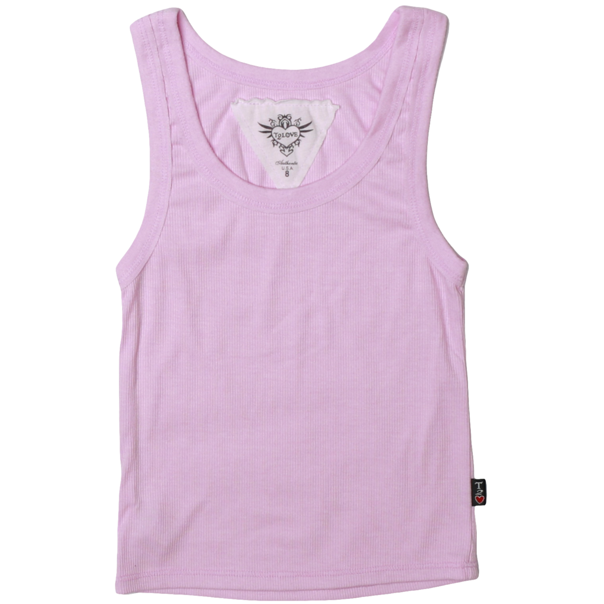 T2Love - Crew Tank - Bubble Gum Pink