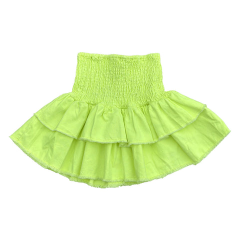 Little Olin - Neon Yellow Ruffle Skirt